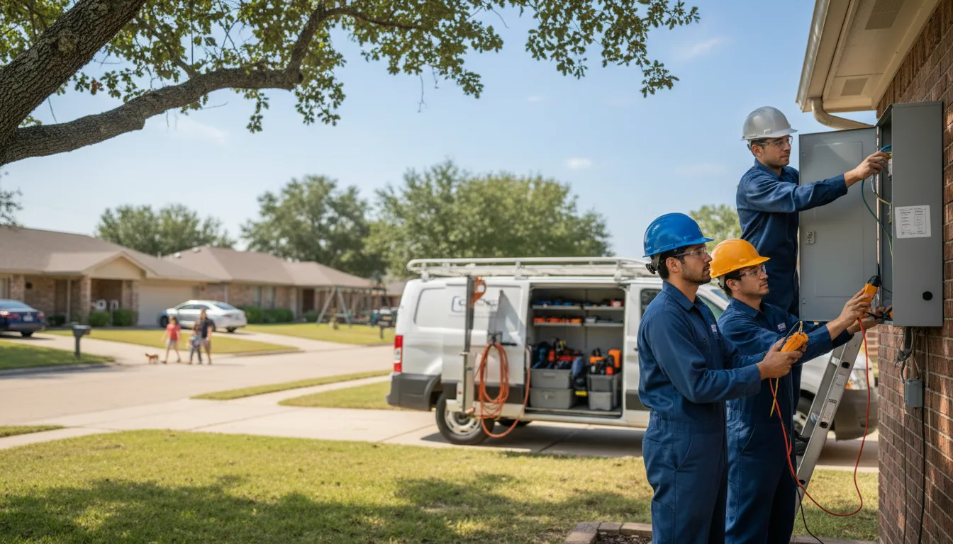 Certified electrician providing emergency electrical services in Goetzville, MI